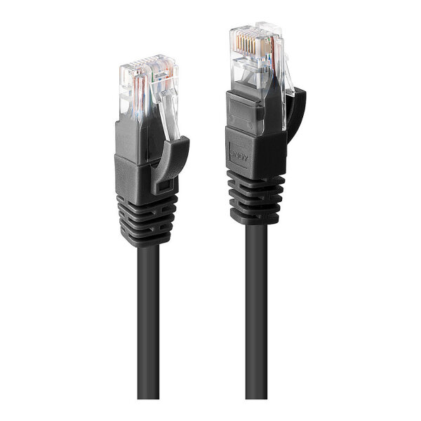 LINDY Patchkabel Cat6 U/UTP schwarz 2.00m