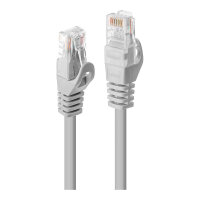 LINDY Patchkabel Cat6 U/UTP Basic grau 3.00m