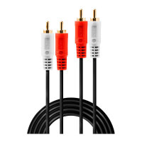 LINDY Audiokabel 1m 2xRCA 2xRCA (Chinch) m/m vergoldet