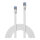 LINDY Patchkabel Cat6A U/FTP Flachband weiß 1.00m