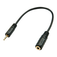 LINDY Audioadapter 2.5mm Stecker an 3.5mm Kupplung 0,2m