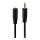 LINDY Audioadapter 2.5mm Stecker an 3.5mm Kupplung 0,2m