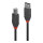 LINDY USB 2.0 Kabel Typ A/B Anthra Line M/M 3m schwarz