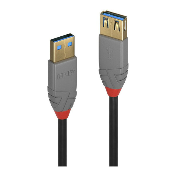 LINDY USB 3.0 Verlängerung Typ A/A Anthra Line M/F 1m