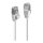 LINDY Patchkabel Cat.6A F/UTP Ultra Slim grau 1,5m