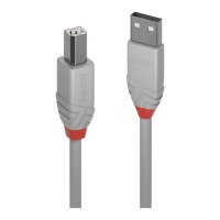 LINDY USB 2.0 Kabel Typ A/B Anthra Line M/M 5m