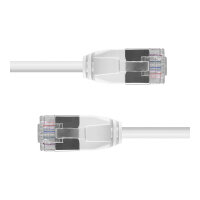 LINDY Patchkabel Cat.6A F/UTP Ultra Slim grau 0,3m