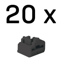 LINDY RJ45 Port Schlösser SCHWARZ, 20 Stück