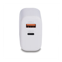 LINDY USB Ladegerät Typ A+C GaN Charger 65W, weiß