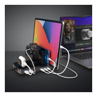 LINDY 6-Port USB-Ladestation 160W, 3x USB-C PD & 3x USB-A