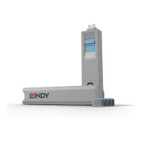 LINDY USB Typ C Port Schloss blau