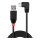 LINDY USB 2.0 Kabel Typ A/Micro-B 90° gewinkelt M/M 0.5m