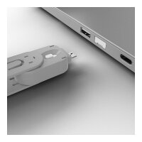 LINDY USB Typ A Portschlösser 4xWeiss mit Schlüssel