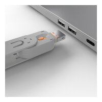 LINDY USB Typ A Portschlüssel 4xOrange mit Schlüssel
