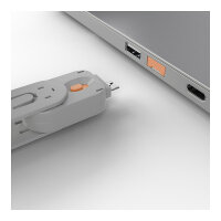 LINDY USB Typ A Portschlüssel 4xOrange mit Schlüssel