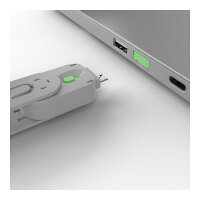 LINDY USB Typ A Portschlösser 4xGrün mit Schlüssel