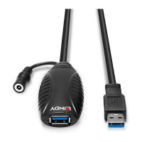 LINDY USB 3.0 Aktiv-Verlängerung Typ A/A M/F 10m