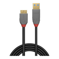 LINDY USB 3.0 Kabel Typ A/Micro-B Anthra Line M/M 0.5m
