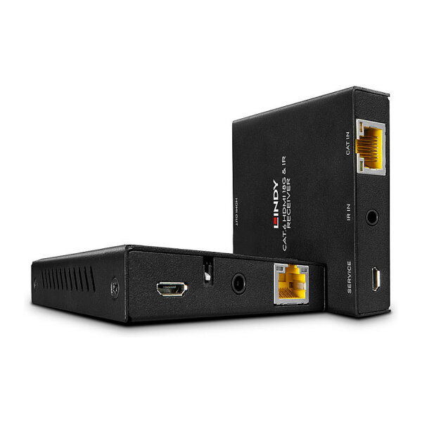 LINDY 50m Cat.6 HDMI 4K60 & IR Extender mit PoC & Loop Out