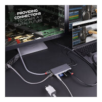 LINDY DST-Mini XT USB-C Mini Dock 4K HDMI&DP PD 3.0 100W