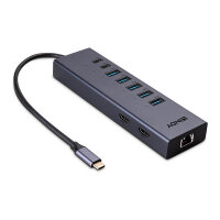 LINDY DST-Mini Duo, USB C Laptop Mini Dock 2x 4K HDMI