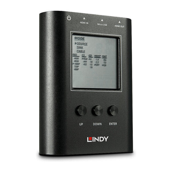 LINDY HDMI 18G Signal Analyser und Generator HDCP 1.4 & 2.2