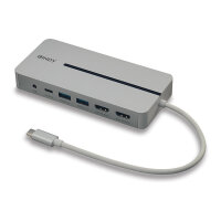 LINDY DST-Mx Duo, USB C 4K Mini Laptop/Macbook Dockingstatio