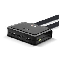 LINDY 2 Port DisplayPort 1.2, USB-C Cable KVM Switch