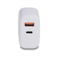 LINDY USB Ladegerät Typ A & C Charger 30W, weiß