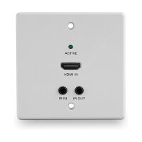 LINDY 70m Cat.6 HDMI 4K60 HDBaseT EU Wall Plate Ext/Transmit