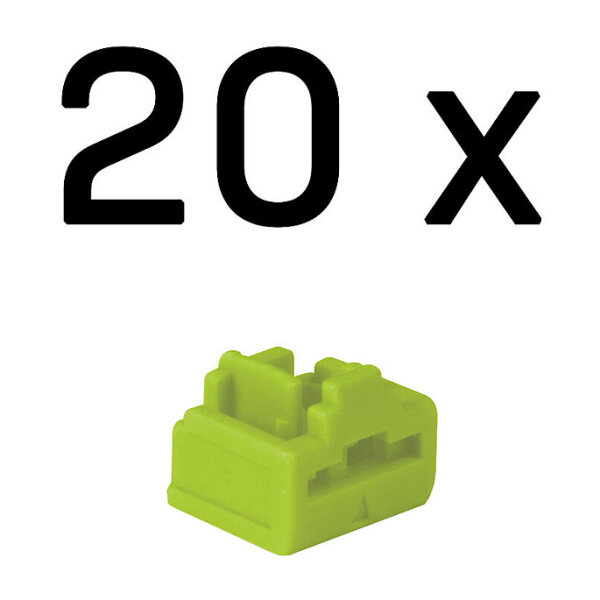 LINDY RJ45 Port Schlösser grün, 20 Stück