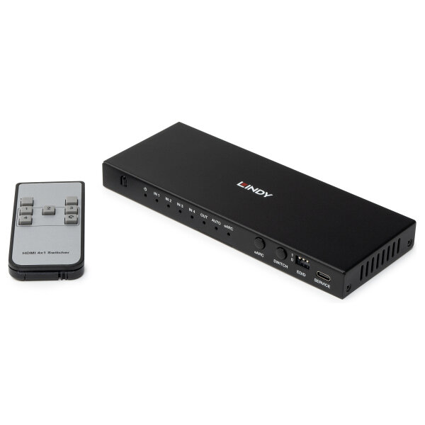 LINDY 4 Port HDMI 8K60 Switch mit eARC