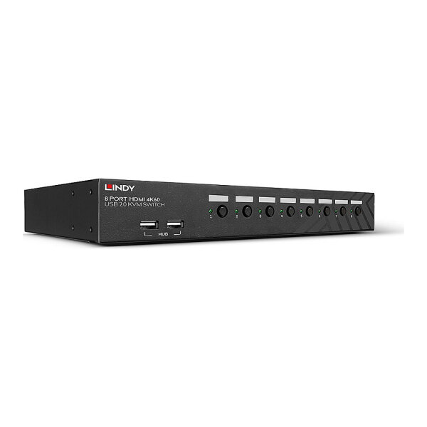 8 Port HDMI 4K60 USB 2.0 & Audio KVM Switch