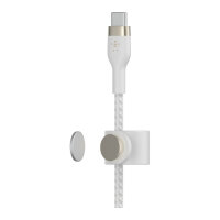 Belkin USB-C auf USB-C Kabel geflochten, Weiß, 60W, 1m