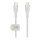 Belkin USB-C auf USB-C Kabel geflochten, Weiß, 60W, 1m