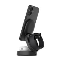 Belkin Boost Charge klappb. mag. 3-in-1 Lades. Qi2 sw. WIZ034kqBK