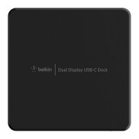 Belkin USB-C Dockingstation für zwei Bildschirme, Schwarz, 8 in 1