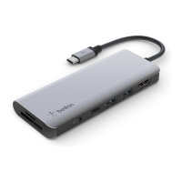 Belkin USB-C 7-in-1 Multiport Adapter, Grau