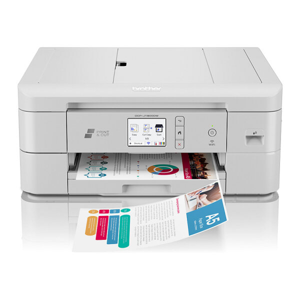Brother DCP-J1800DW Multifunktionsgert 3-in-1 Tinte mit Schneidefunktion