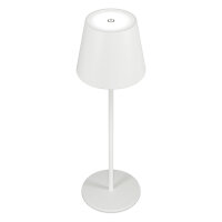 RealPower LED-Tischlampe dimmbar kalt/warm mit Akku,weiss