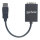 MANHATTAN DisplayPort auf VGA Konverter zum einfachen Anschluss von PCs mit DisplayPort an VGA-Monitore, Beamer und mehr