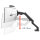 Ergotron HX Monitor Arm mit VHD-Gelenk, Tischhalterung (schwarz (matt), fr 1000 R Curved Monitore)
