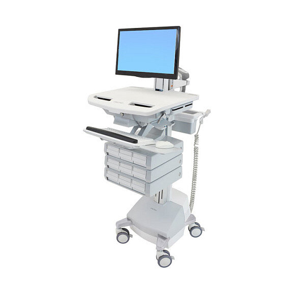 ERGOTRON StyleView Wagen mit LCD-Gelenk SLA-Antrieb 9 Schublade