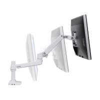 ERGOTRON LX LCD Arm fuer Tischmontage weiss bis 81cm 32Zoll Display anheben bis 33cm 2,3-11,3kg belastbar VESA 75x75 100x100mm