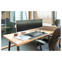 Ergotron LX Pro Monitor Tischhalterung - für 2 LCD-Displays - nebeneinander - weiß