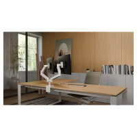 Ergotron LX Pro Monitor Tischhalterung - für 2 LCD-Displays - nebeneinander - weiß