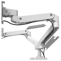 Ergotron LX Pro Monitor Tischhalterung - für 2 LCD-Displays - nebeneinander - weiß