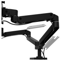 Ergotron LX Pro Monitor Tischhalterung - für 2 LCD-Displays - nebeneinander - Schwarz