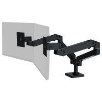 Ergotron LX Pro Monitor Tischhalterung - für 2 LCD-Displays - nebeneinander - Schwarz