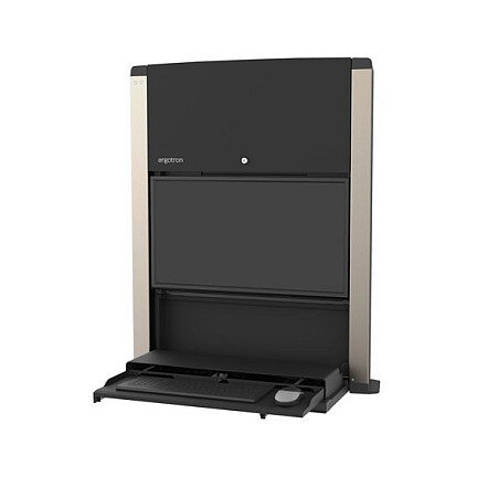 CareFit 24-inch Sit-Stand Enclosure, Matte Black